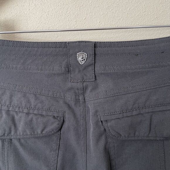 Kuhl Freeflex Roll-Up Pant Womens 4 Dark Grey Hiking Outdoors Activewear UPF - Picture 10 of 16
